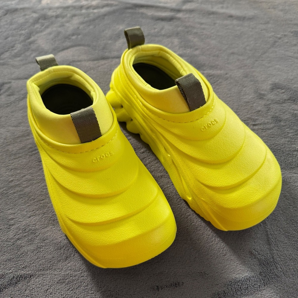 Crocs Echo Storm "Nitro" Yellow Waterproof Slip On‎ Shoes Unisex M4/W6 with Box